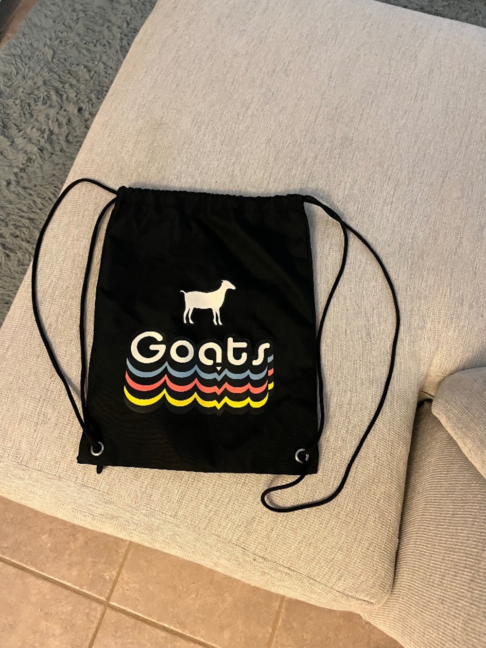 Goats drawstring bag
